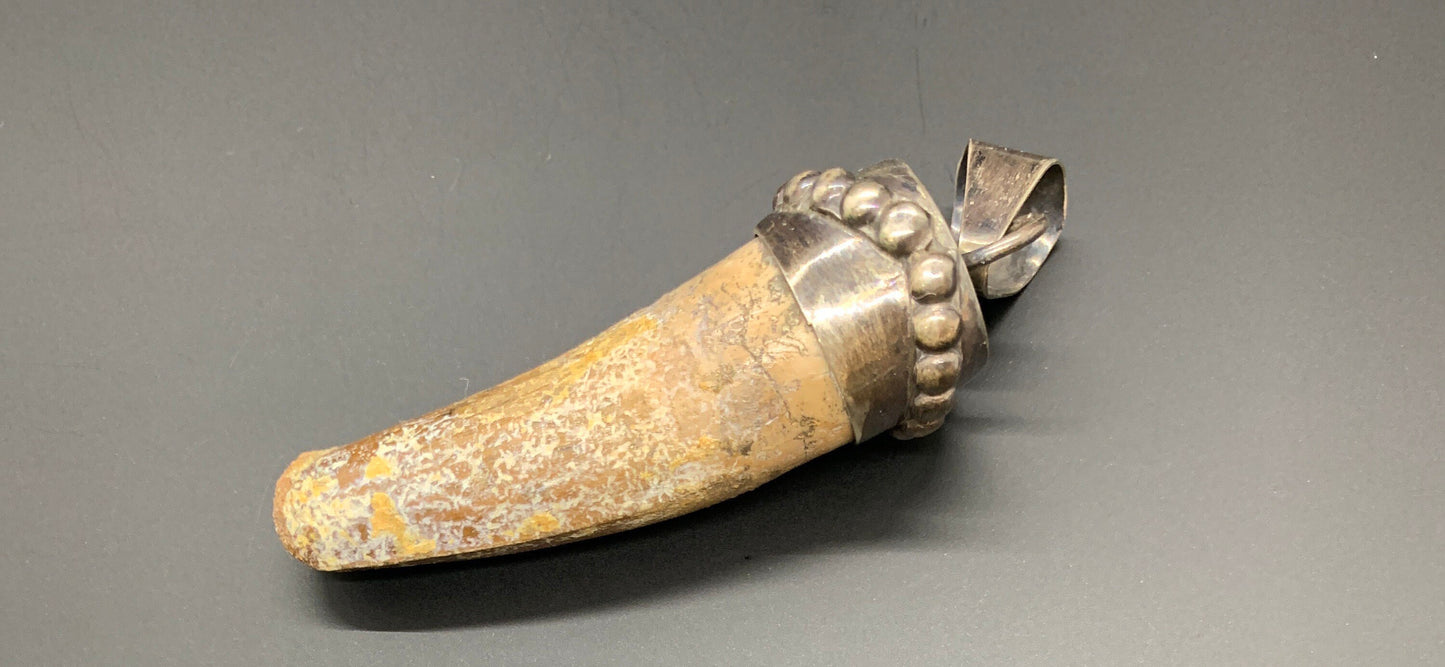 Spinosaurus Tooth Pendant | 2" | Sterling Silver | 100% Authentic