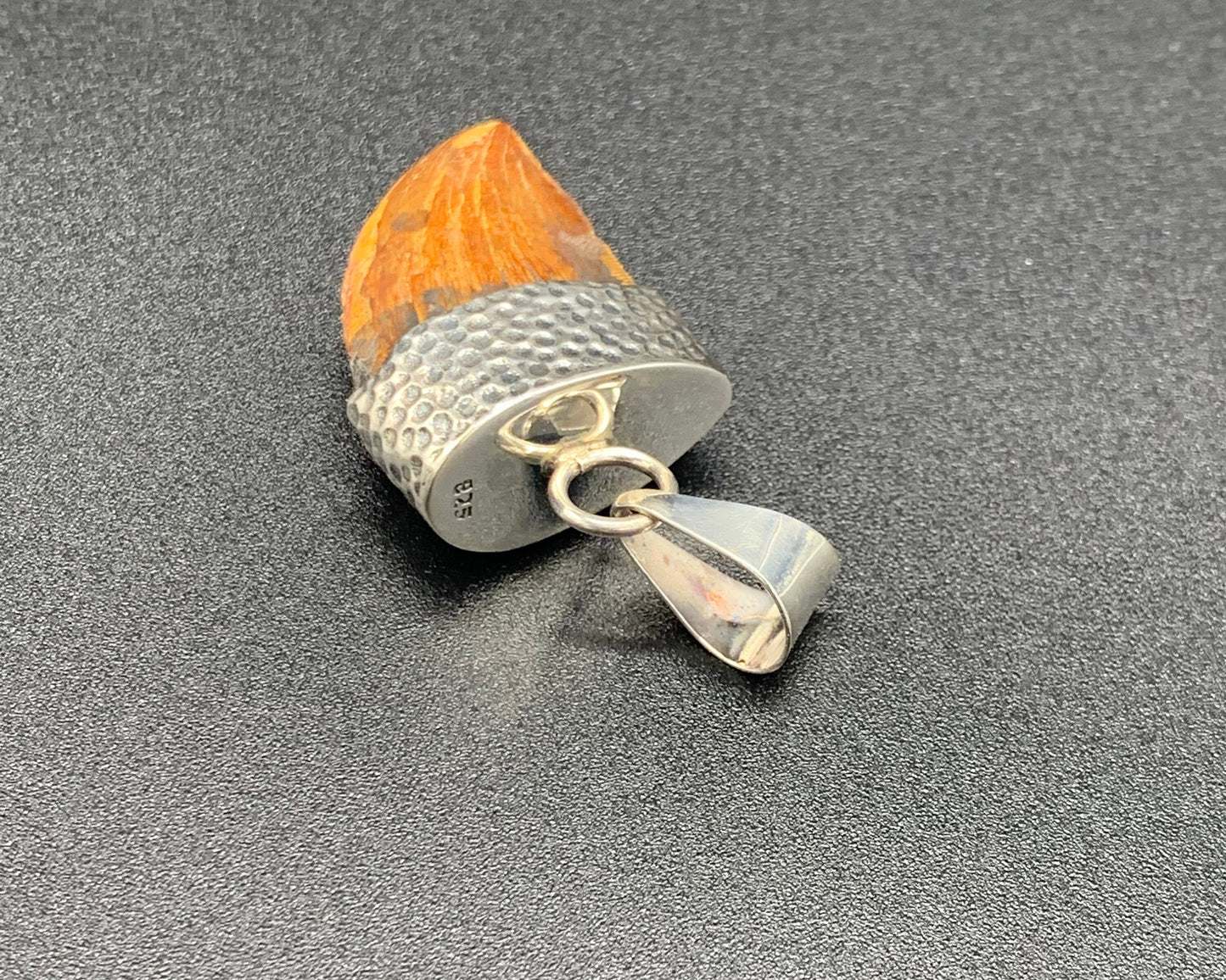 Carcharodontosaurus Tooth Pendant | Sterling Silver | 100% Authentic