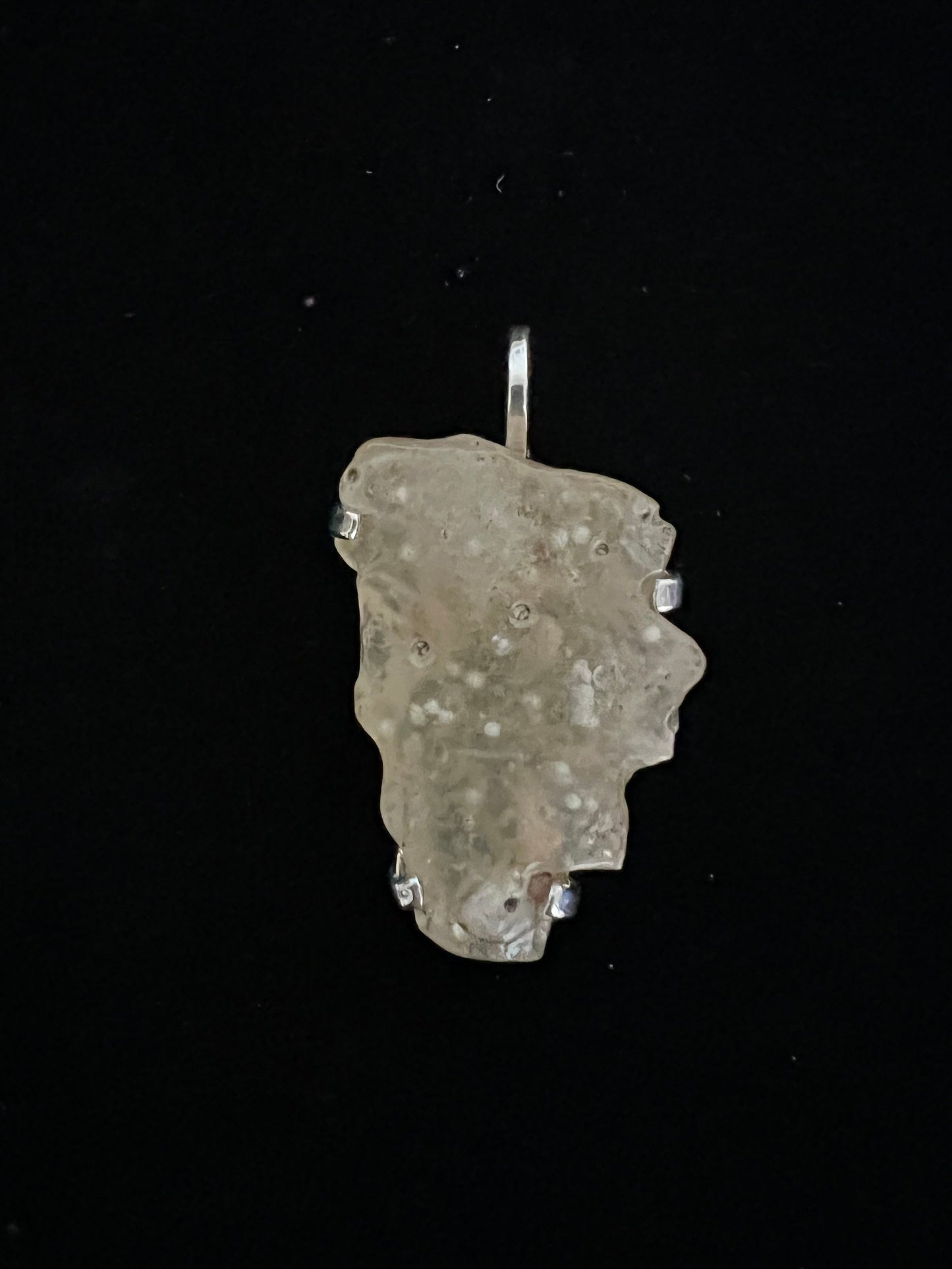 Libyan desert glass (Tektite) amulet