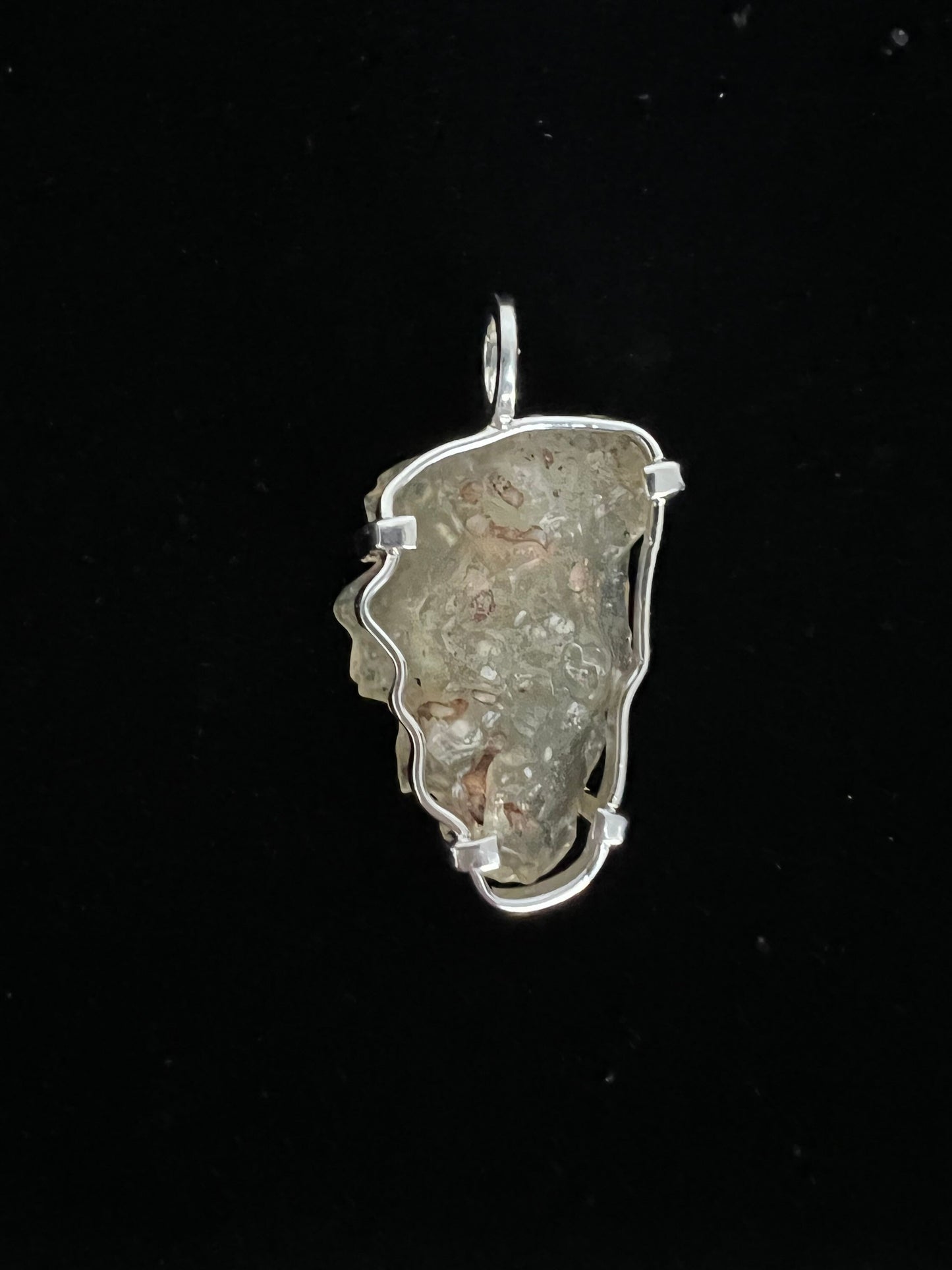 Libyan desert glass (Tektite) amulet
