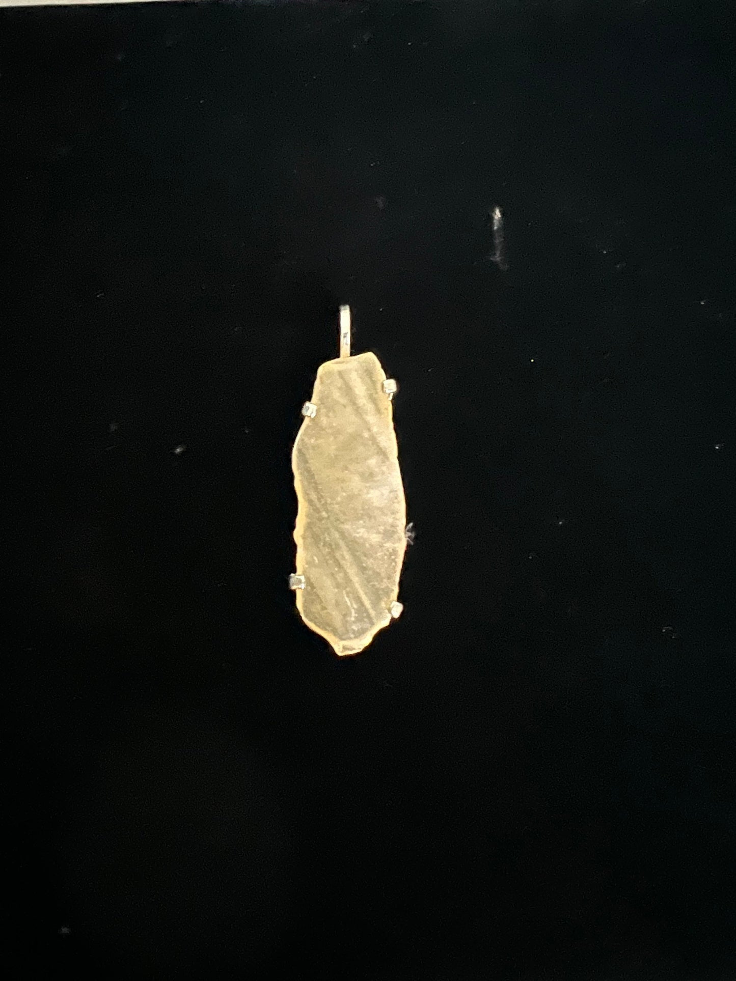 Libyan desert glass- Tektite- amulet