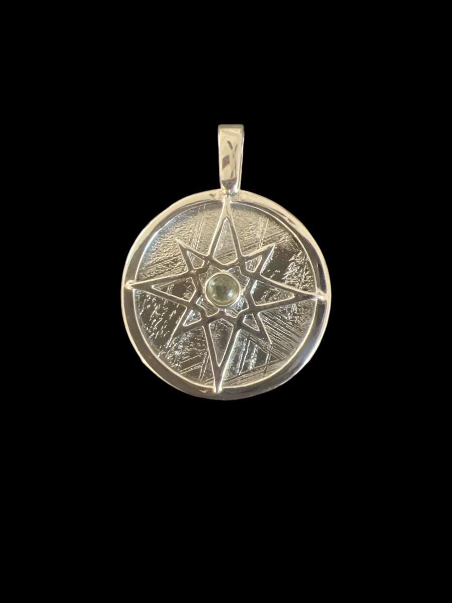 North Star Muonionalusta Meteorite Pendant | Sterling Silver