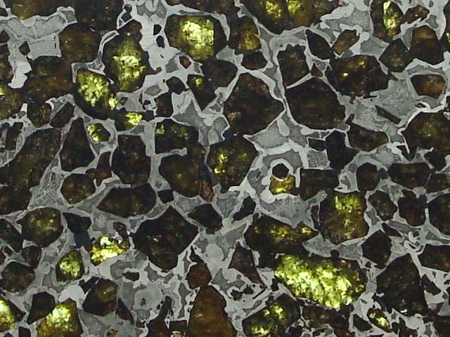 Brahin Pallasite Slice 563 grams