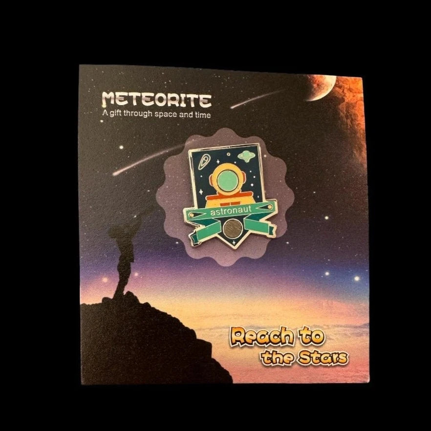 Astronaut Meteorite Pin