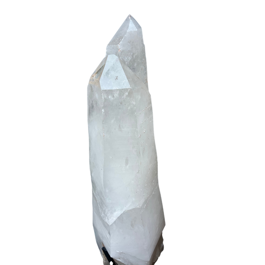 Twin Quartz Point on base