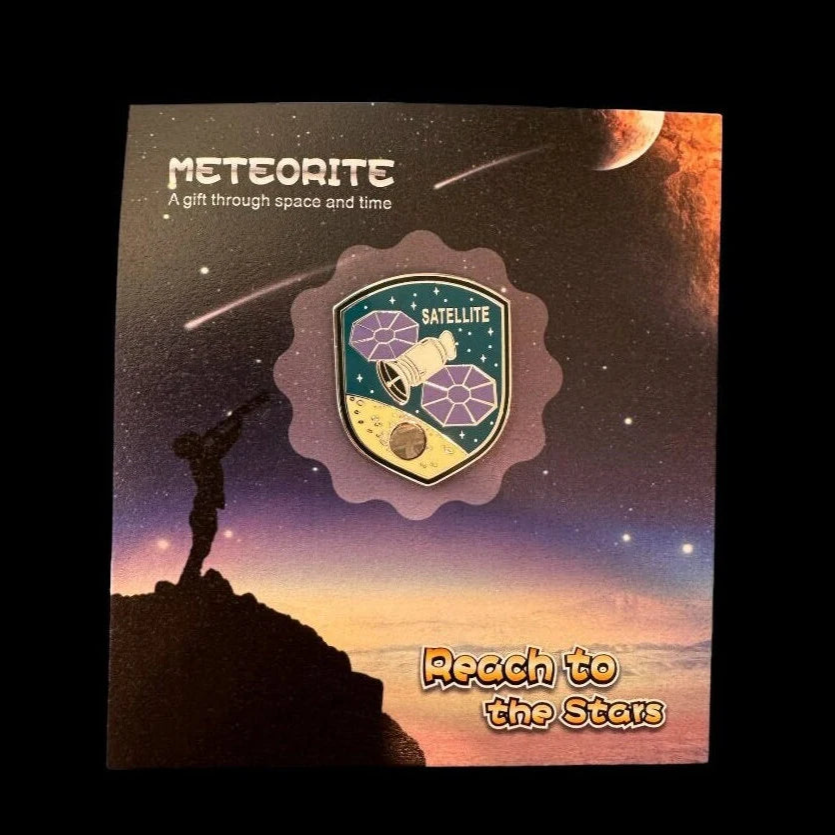 Satellite Meteorite Pin