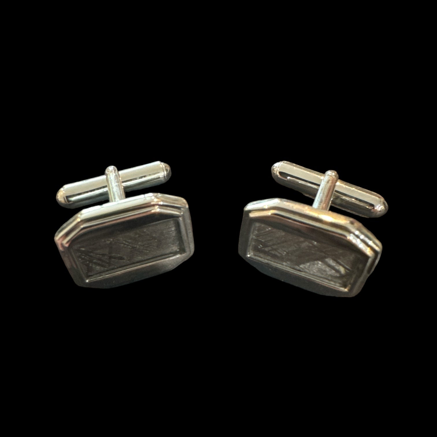 Meteorite Rectangular Cufflinks