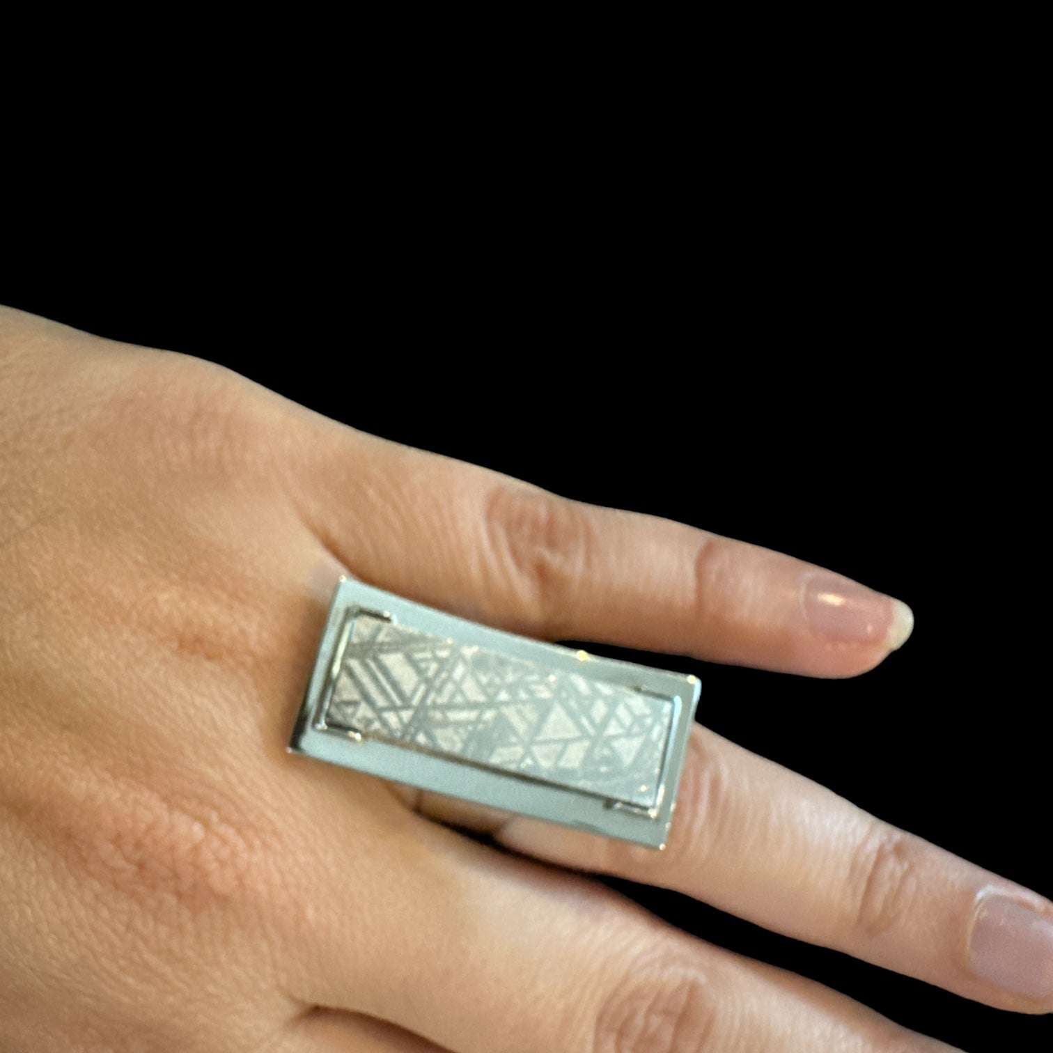 Adjustable Meteorite Ring