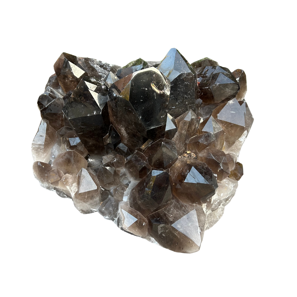 Large Smokey Quartz Cluster