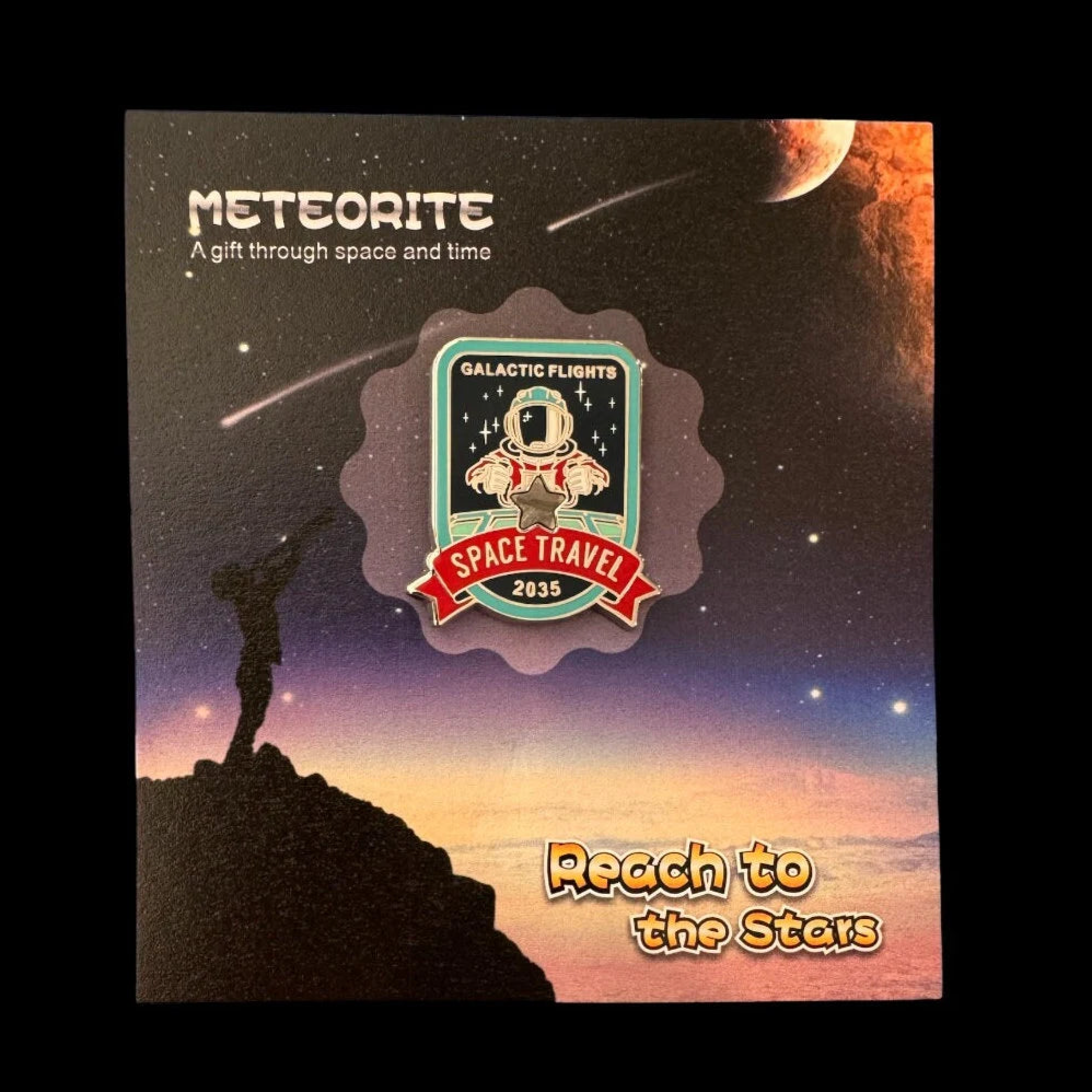 Space Travel Meteorite Pin