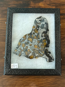 Brenham Pallasite Slice 58 grams