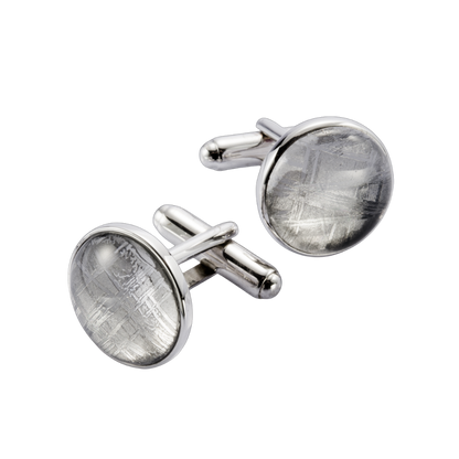 Meteorite Round Cufflinks