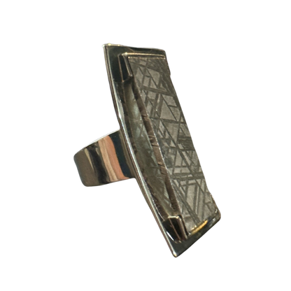 Adjustable Meteorite Ring