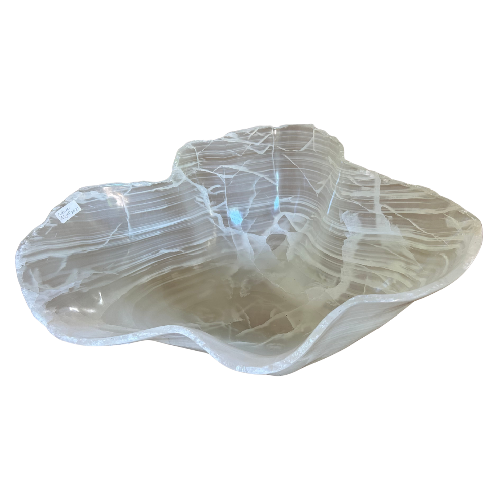 White Onyx Bowl
