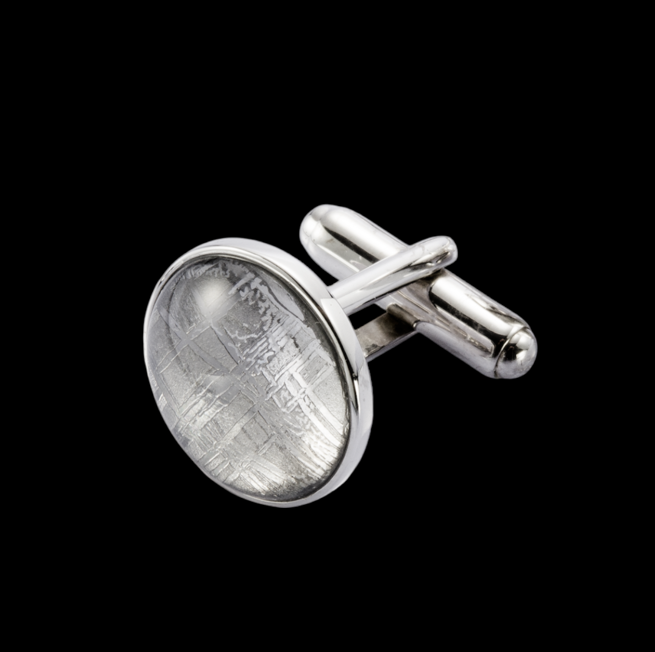 Meteorite Round Cufflinks