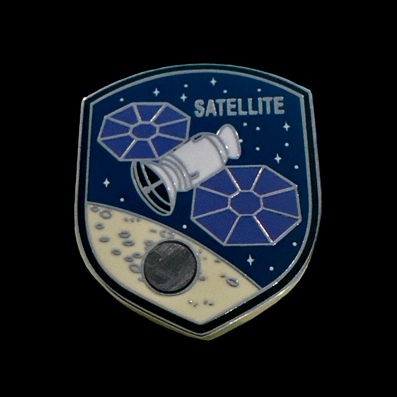 Satellite Meteorite Pin