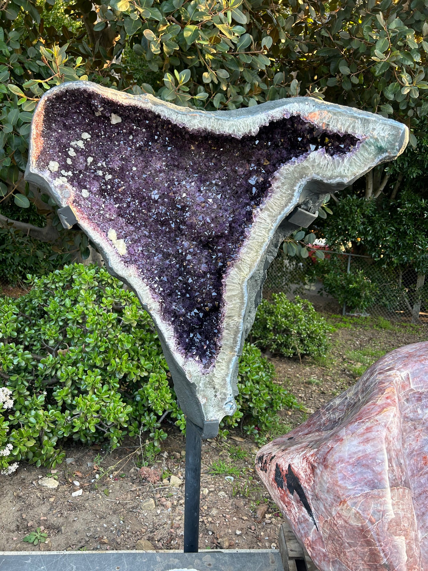 Amethyst Geode on Custom Base