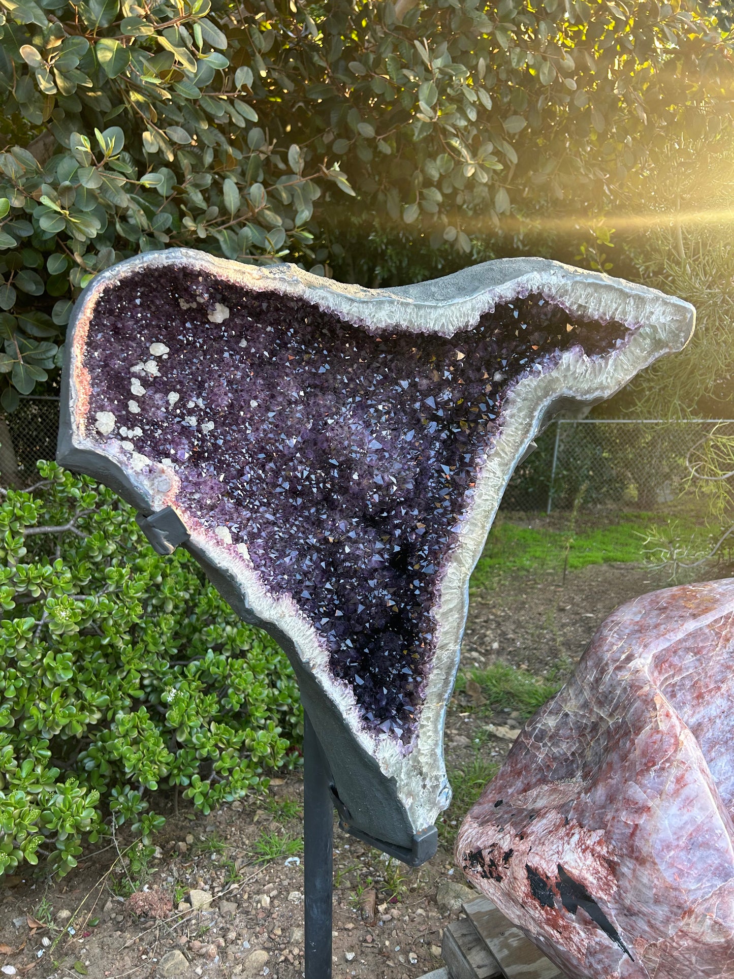 Amethyst Geode on Custom Base