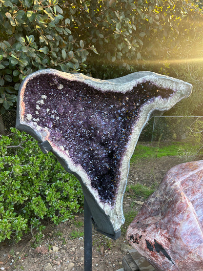 Amethyst Geode on Custom Base