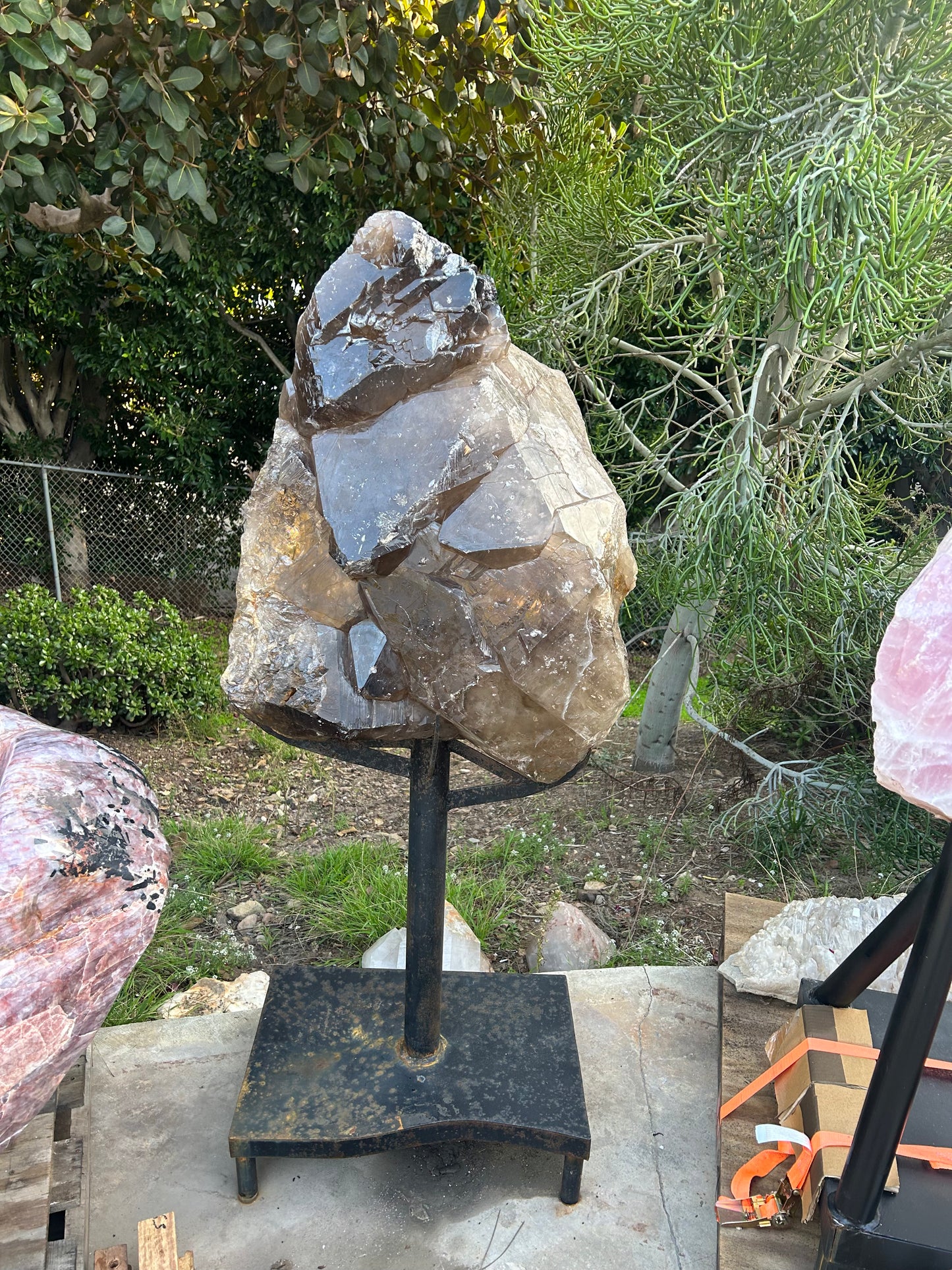 Smokey Quartz on Custom Stand