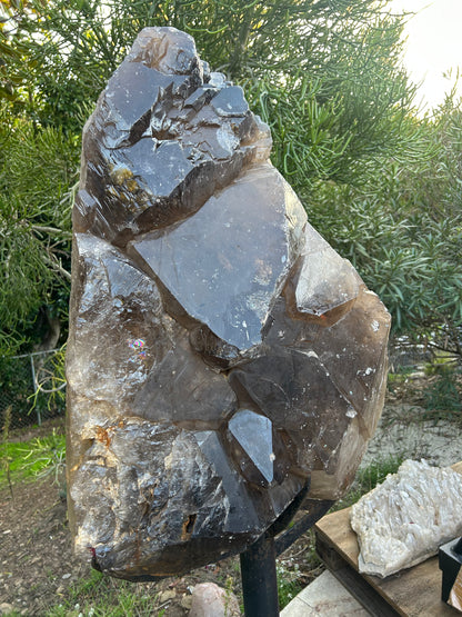 Smokey Quartz on Custom Stand