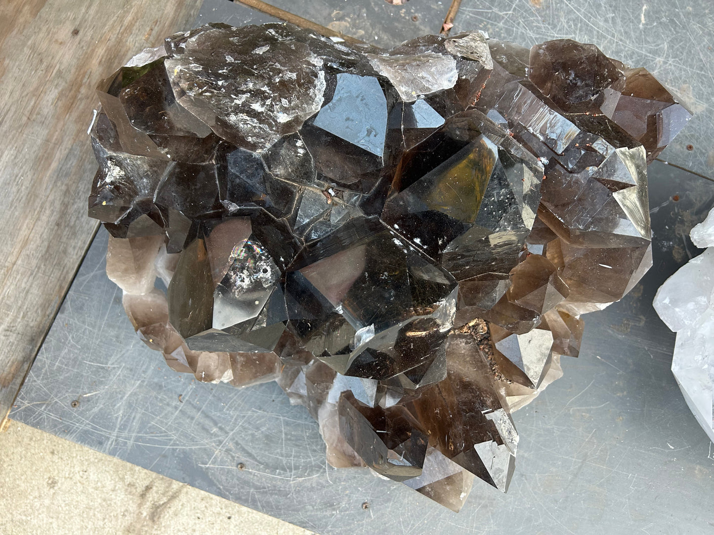Large Smokey Quartz Cluster