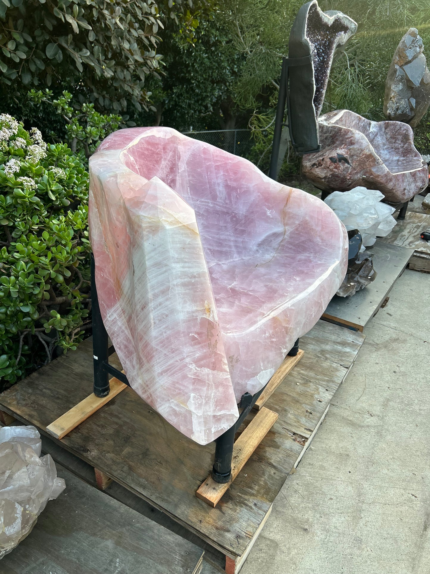 Rose Quarts Love Seat