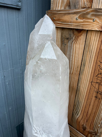 Twin Quartz Point on base