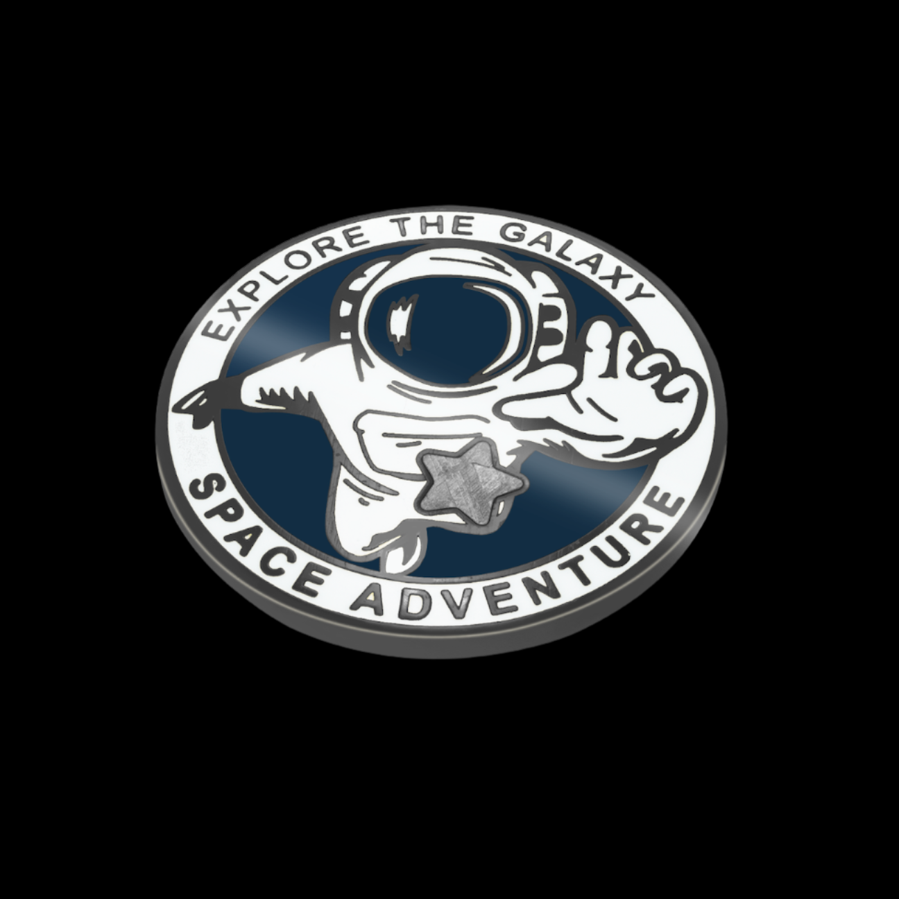 Space Adventure Meteorite Pin