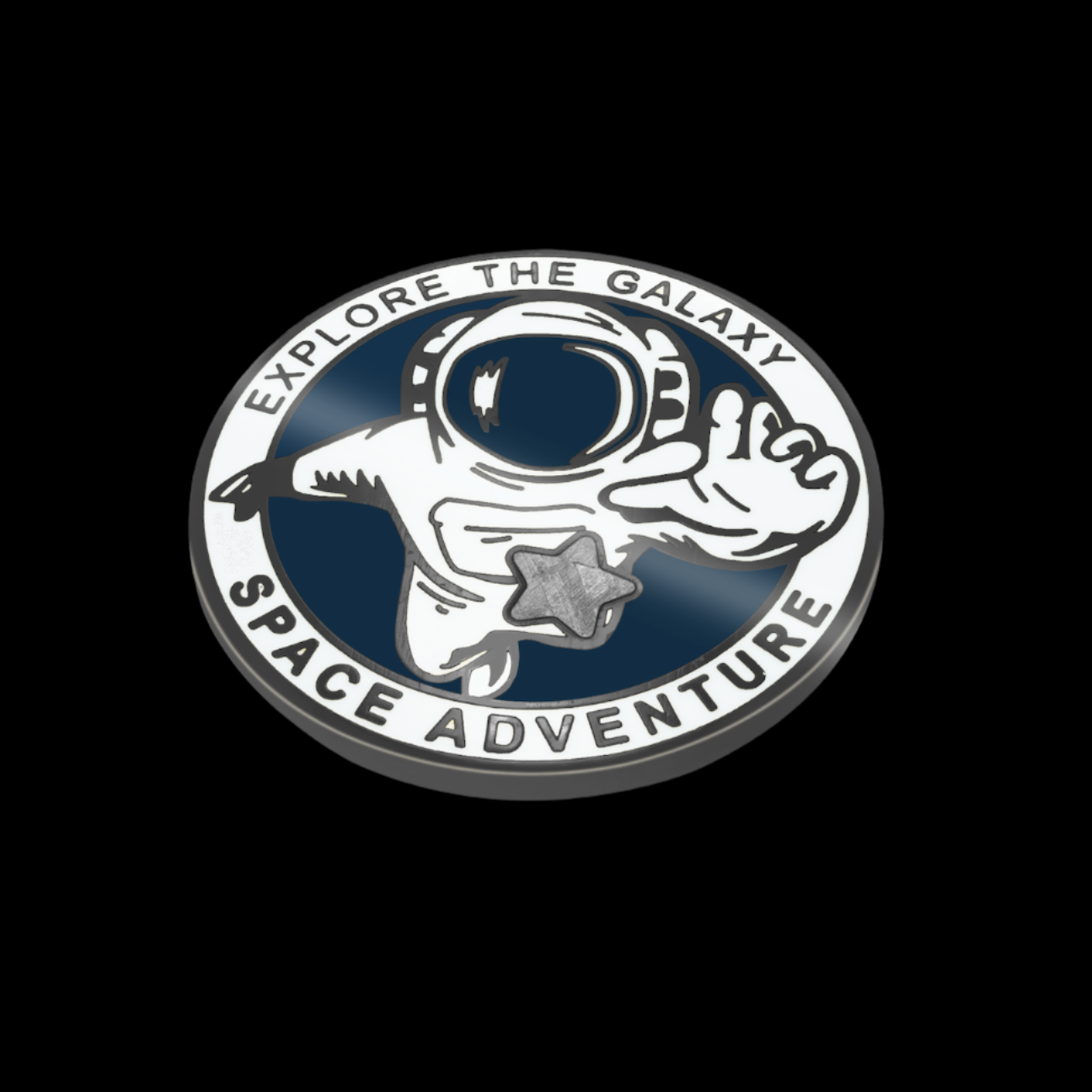 Muonionalusta Meteorite Pin