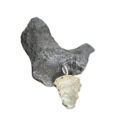 Libyan desert glass (Tektite) amulet