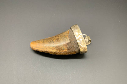 Carcharodontosaurus Tooth Pendant | 1 5/8" | Sterling Silver | 100% Authentic