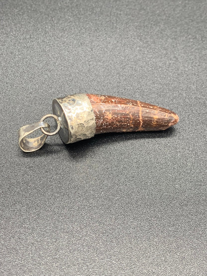 Spinosaurus Tooth Pendant | Sterling Silver | 100% Authentic