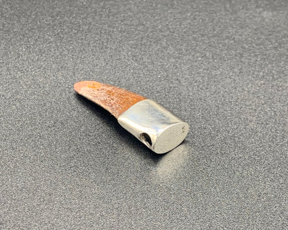 Carcharodontosaurus Tooth Pendant | 1 3/4" | Sterling Silver | 100% Authentic