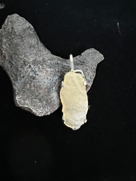Libyan desert glass- Tektite- amulet