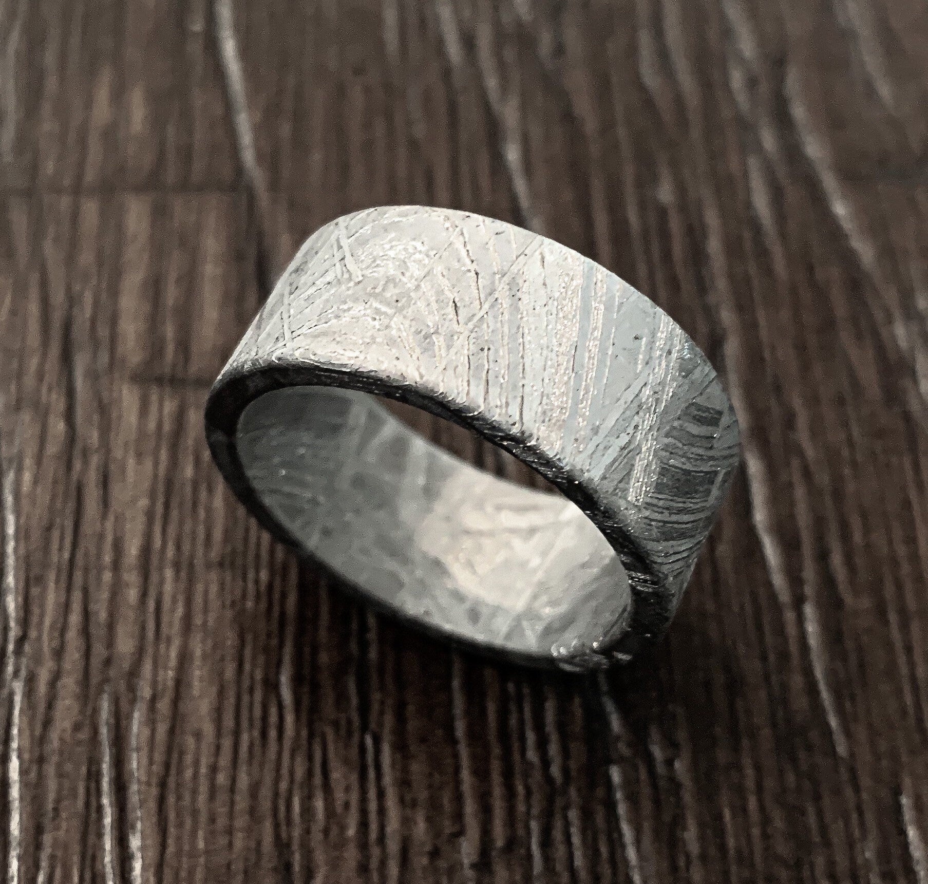 8mm Solid Meteorite Ring